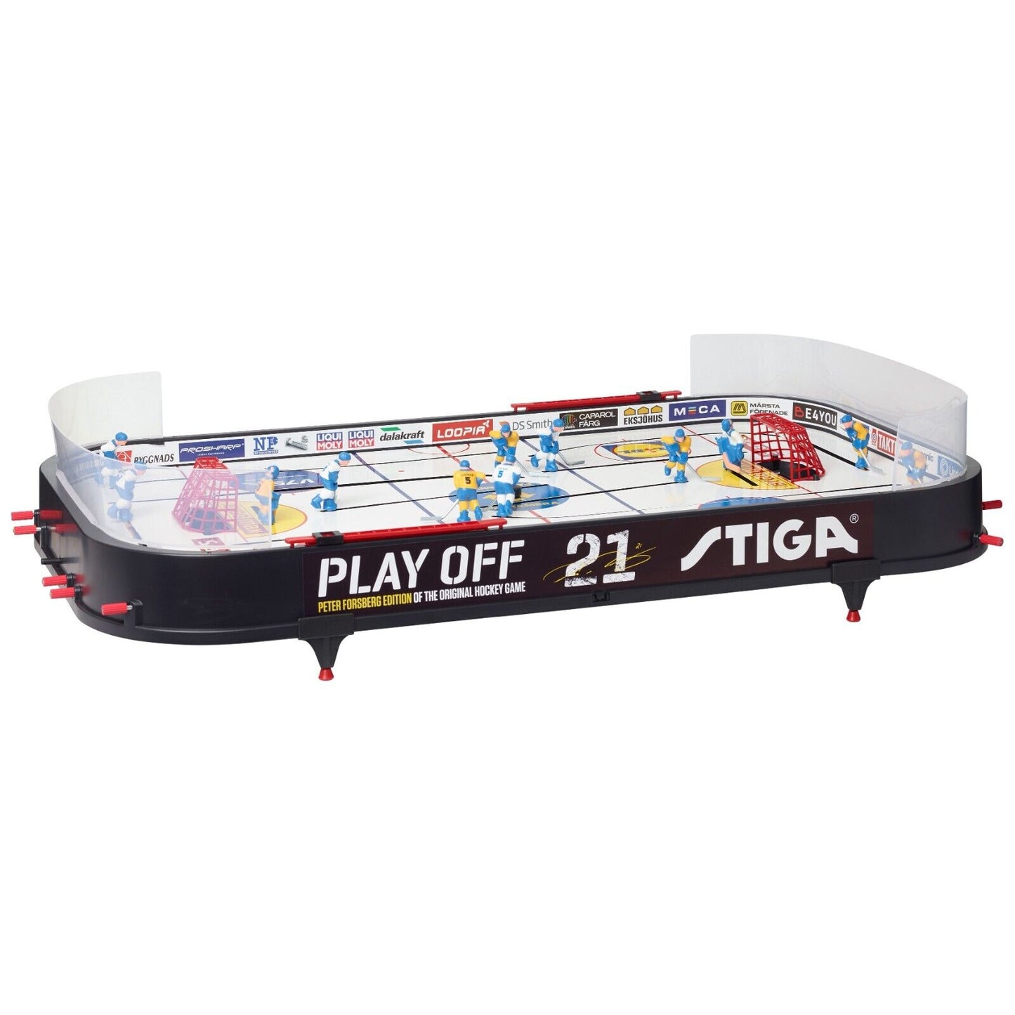 Stiga Playoff 21 Table Hockey Game – European Version (USA-SWEDEN) w/2 EXTRA NHL Team Option Also Available